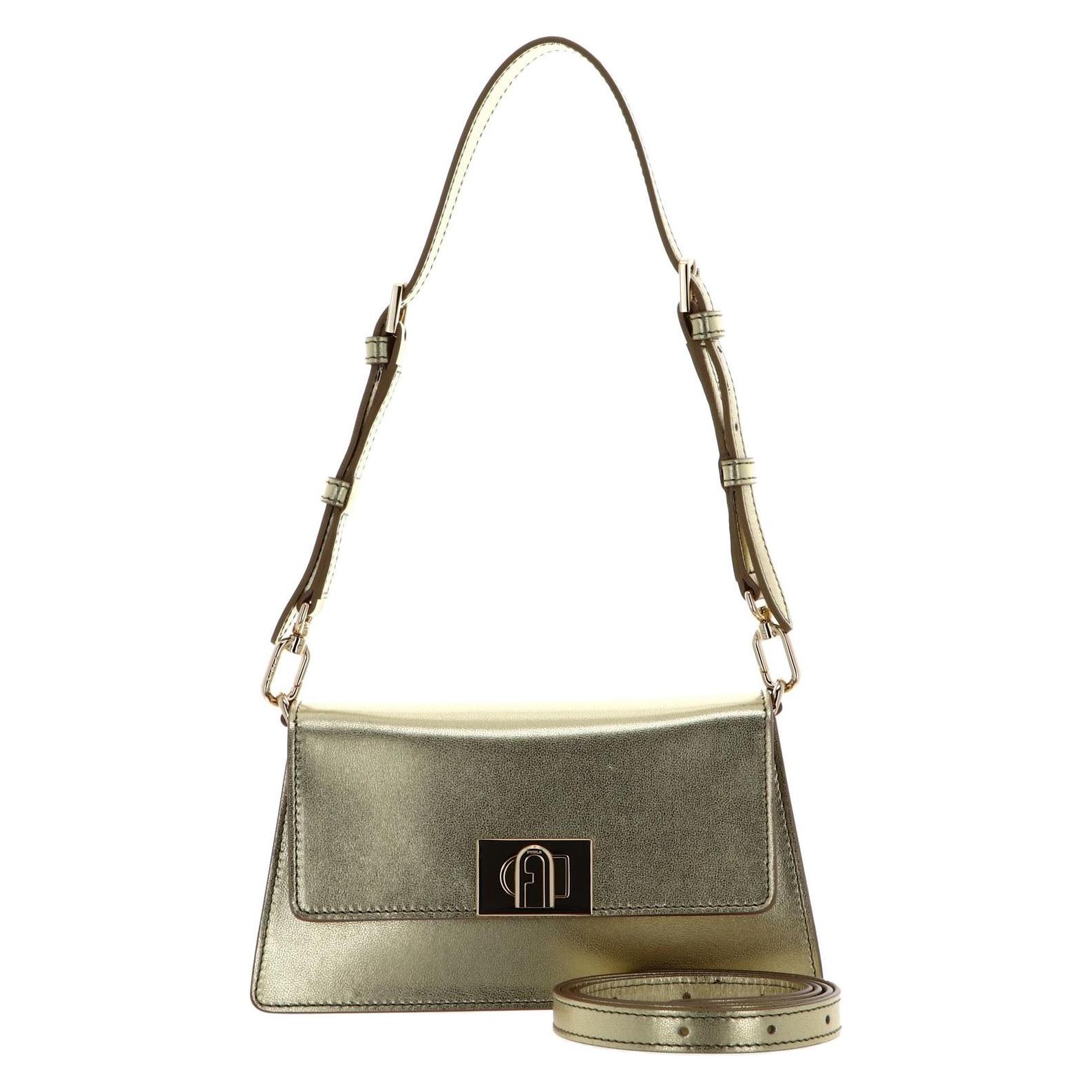 Furla, Damen, Handtasche, Zoe Mini Shoulder Bag, Gold