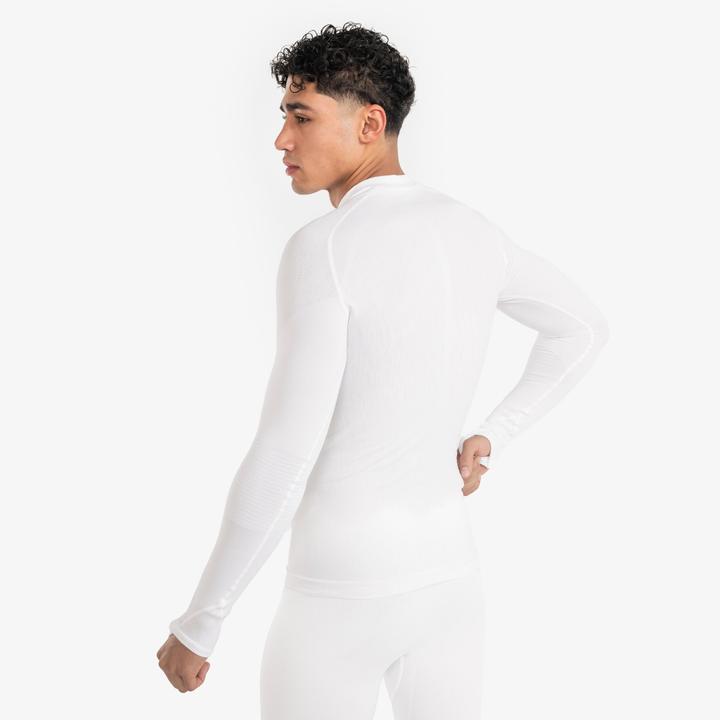 Immagine prodotto Kipsta Camicia funzionale a maniche lunghe da donna/uomo - Keepdry bianco (L)