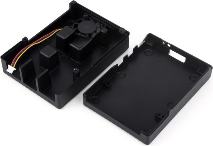 Actual product image WaveShare Raspberry Pi 5 aluminium housing with fan
