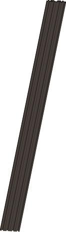 Actual product image Multibrackets Aluminum Profile, Modular Pro System, Black (Cable Strips / Sleeves)