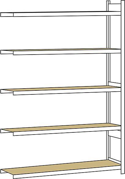 Produktbild Schulte Lagertechnik Anbauregal WS 2000 mit Spanplatten