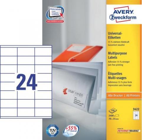 Produktbild Avery Universaletiketten