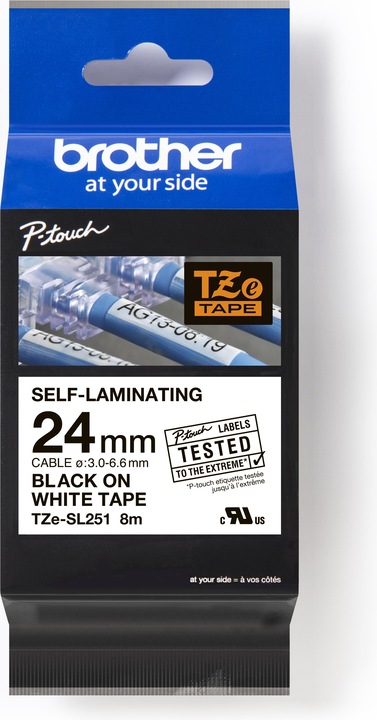 Produktbild Brother TZe-SL251 (2.40 cm, Weiss)
