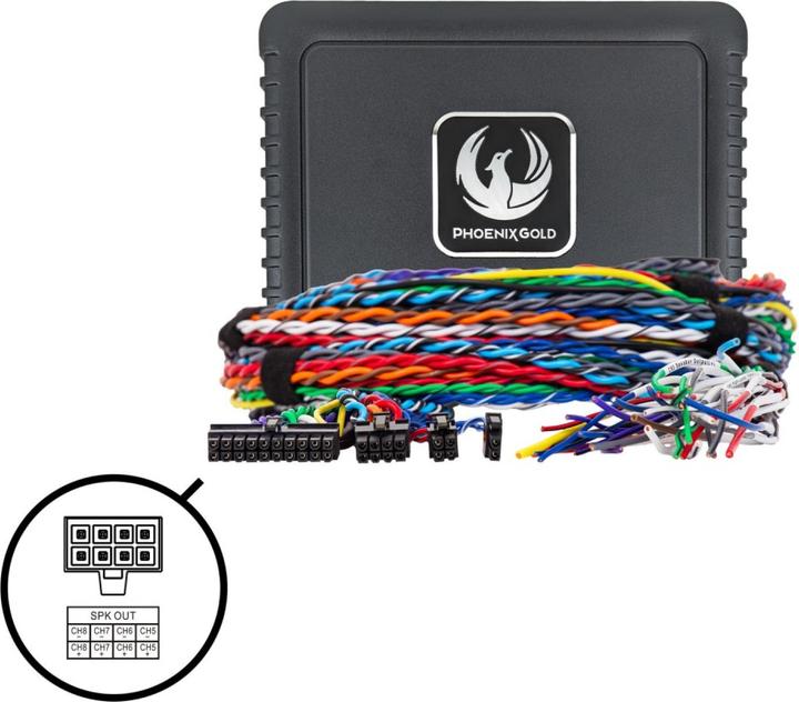 Phoenix gold ZDA8.8-UNI3 Universal 8-Kanal DSP Plug&Play Soundupgrade 300cm