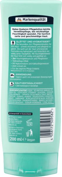 Produktbild dm Balea Bodylotion Hyaluron