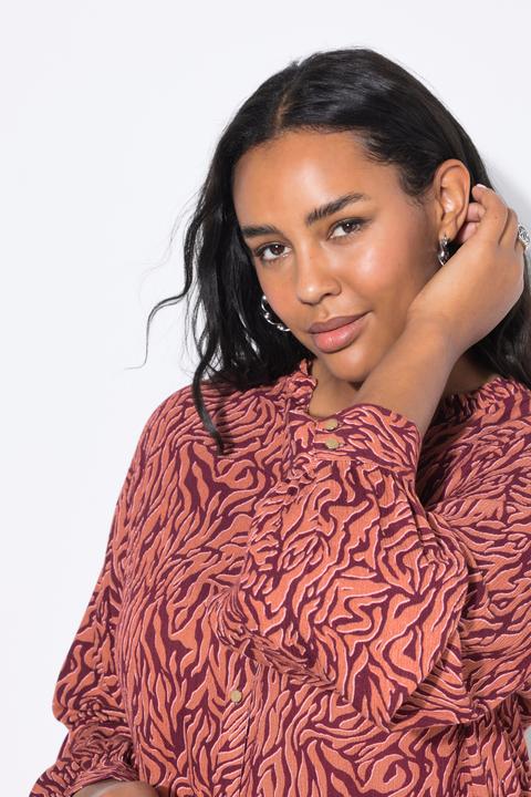 Produktbild Studio Untold Bluse, Loose Shape, Krepp, Color Zebra, Rüschen (46, 48)
