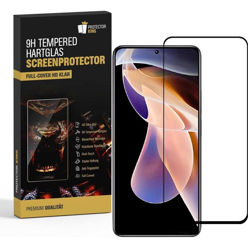 Thumbnail - Protectorking 1x echtes Tempered 9H Panzerhartglas 3D KLAR (1 Stück, Xiaomi Redmi Note 11 Pro), Smartphone Schutzfolie