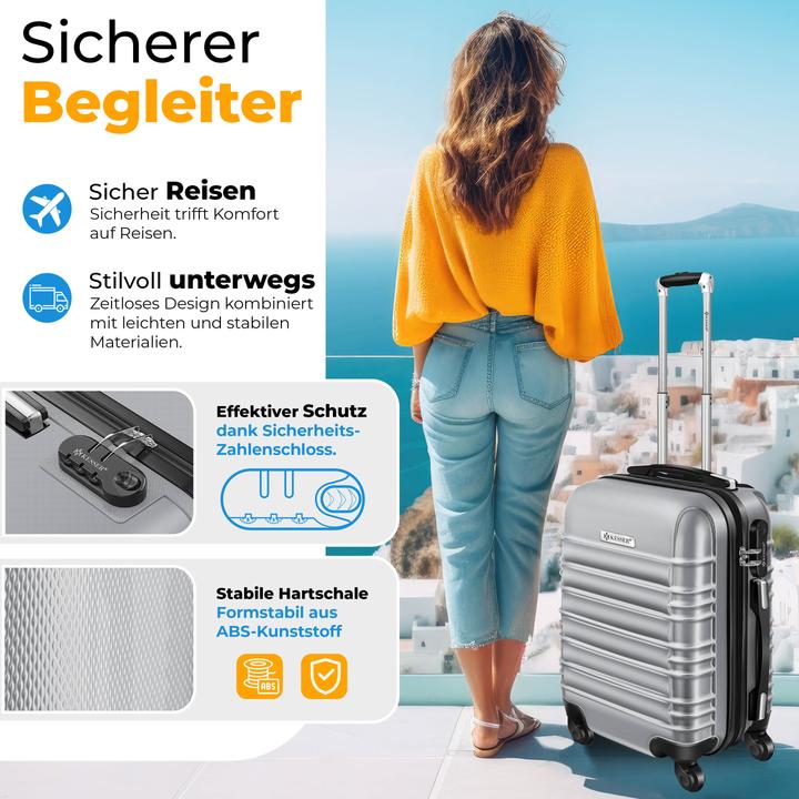 Image du produit Kesser 4-teiliges ABS-Hartschalenkofferset (34 l)