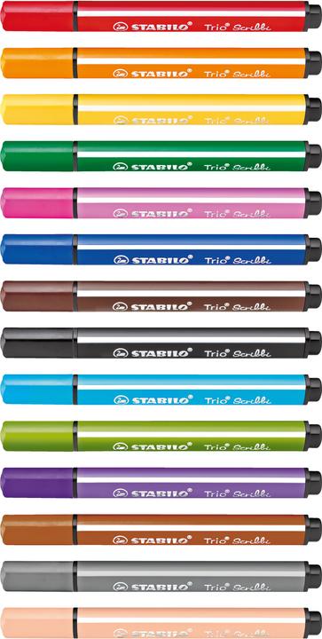 Image du produit STABILO Trio Scribbi Stylo feutre triangulaire à ressort (Vert, 1 x)