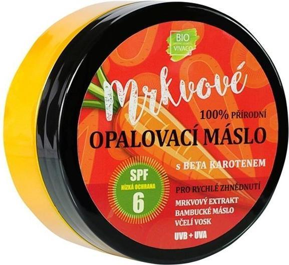 Immagine prodotto Vivapharm Burro abbronzante alla carota biologico Spf 6 Prirodni Mrkvove Opalovaci Maslo (Crema solare, Fino a SPF 10, 150 ml)