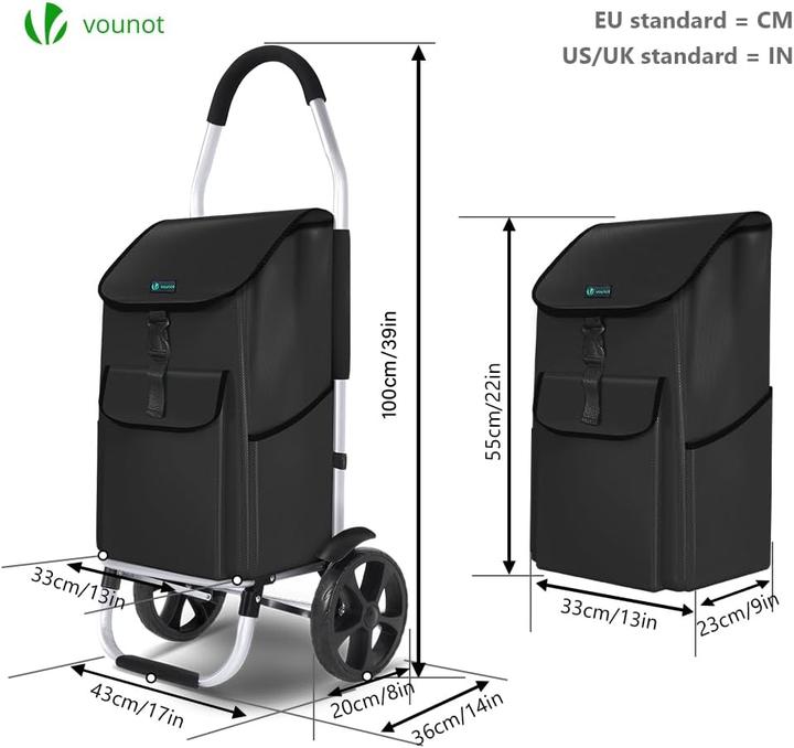 Produktbild Vounot Klappbarer Einkaufstrolley