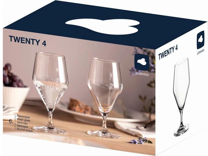 Immagine prodotto Leonardo Bicchiere Twenty4 330 ml, 6 pezzi, Trasparente (0.33 l, 6x)