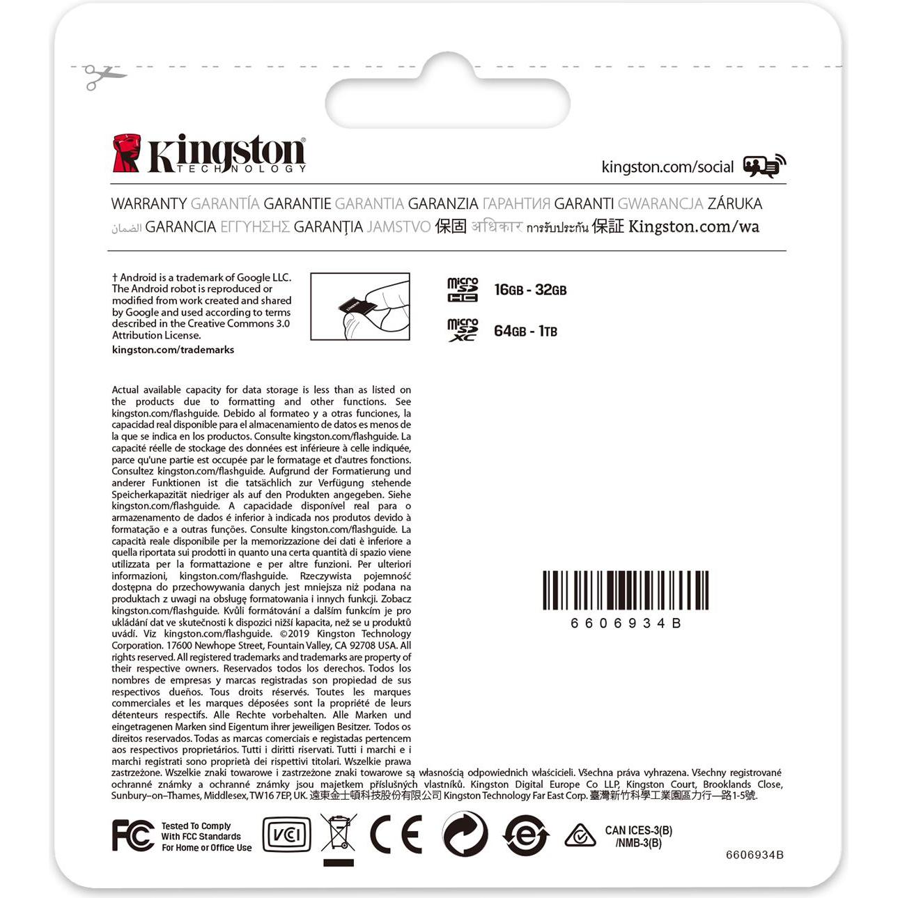 Thumbnail - Kingston Canvas Select Plus (128 GB, microSDXC, U1, UHS-I), Speicherkarte, Schwarz