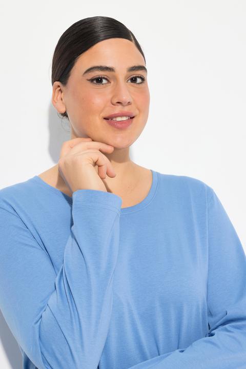 Produktbild Ulla Popken Shirt, Slim, Rundhalsausschnitt, Langarm (58)