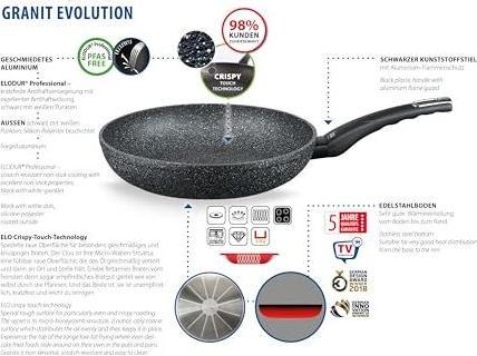 Actual product image ELO Bratpfanne ø 24 Granit Evolution PFAS frei Elodur Prof. (Frying pan, Aluminium, 24 x 5.50 cm)