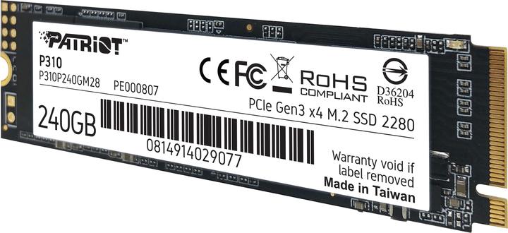 Produktbild Patriot P310 SSD 240 GB (240 GB, M.2 2280)