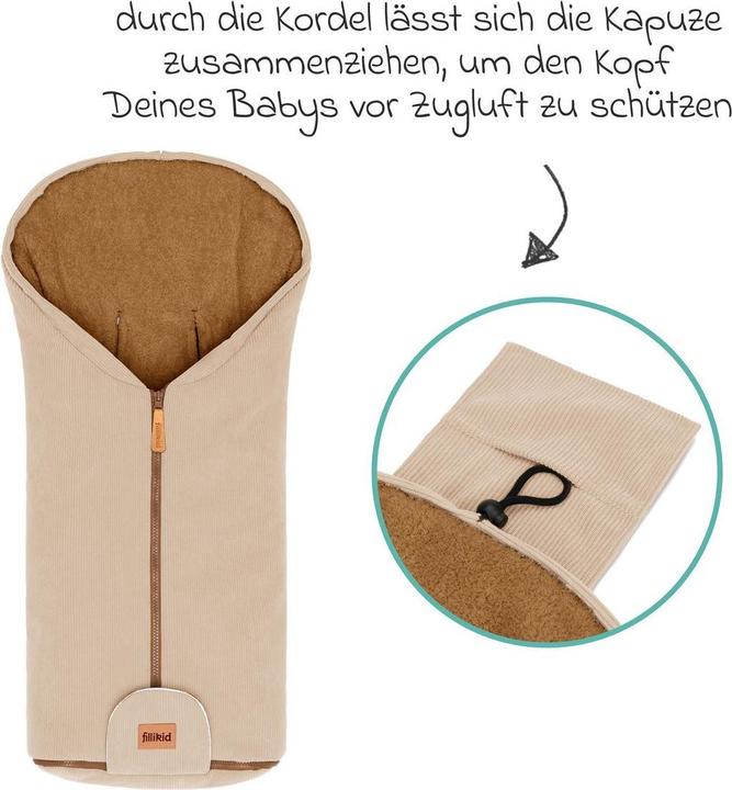 Actual product image Fillikid Fusssäckchen Nevis Cord