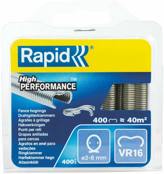 Rapid VR16 ring clamps galvanised 400 pieces