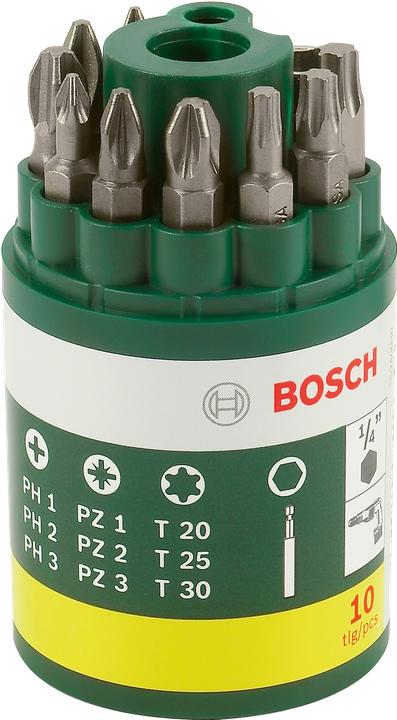Actual product image Bosch Zubehör Screwdriver bit set, 10 pieces, including Torx (25mm)