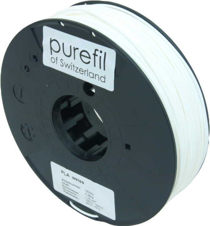Actual product image Purefil Filament (PLA, 1.75 mm, 350 g, White)