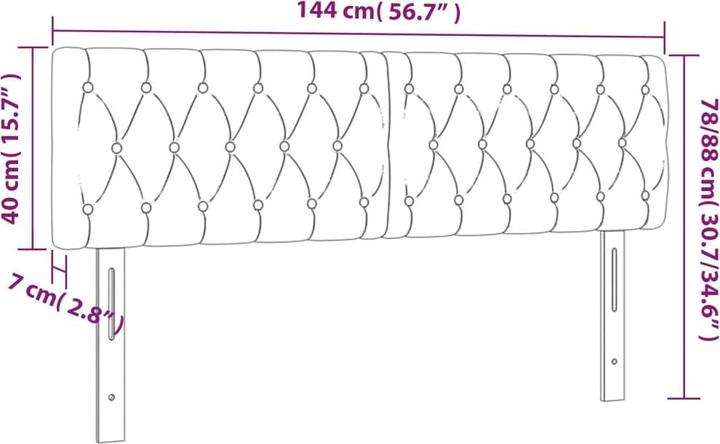 Actual product image vidaXL Mathew (80 x 7 x 78/88 cm)