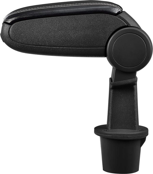 Produktbild Pro-Tec Mittelarmlehne Dacia Duster mit Staufach Kunstleder Schwarz mit weissen Nähten