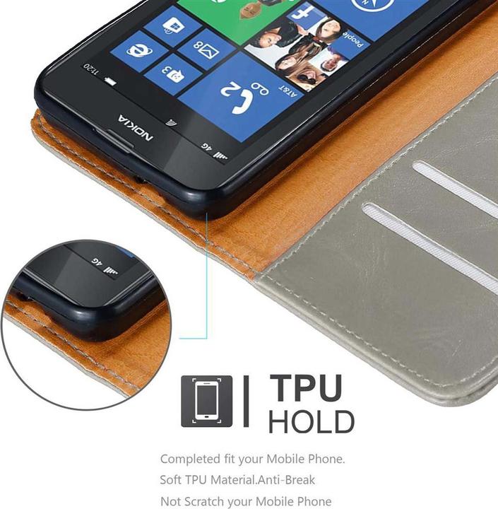 Actual product image Cadorabo Book Luxury Cover (Nokia Lumia 520)