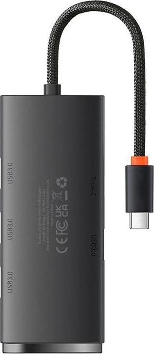 Produktbild Baseus HUB Adapter 4-Port USB-C OS-Lite 25cm (Black) (USB-C, 4 Ports)