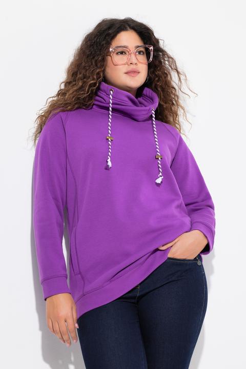 Produktbild Ulla Popken Sweatshirt, weiter Stehkragen, Taschen, Raglan-Langarm (54)