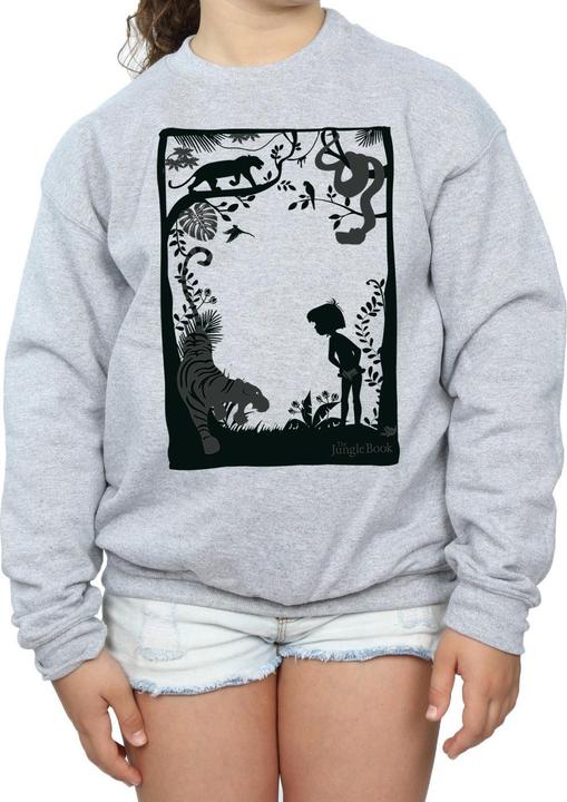 Produktbild Disney The Jungle Book Silhouette Poster Sweatshirt Mädchen (152, 158)