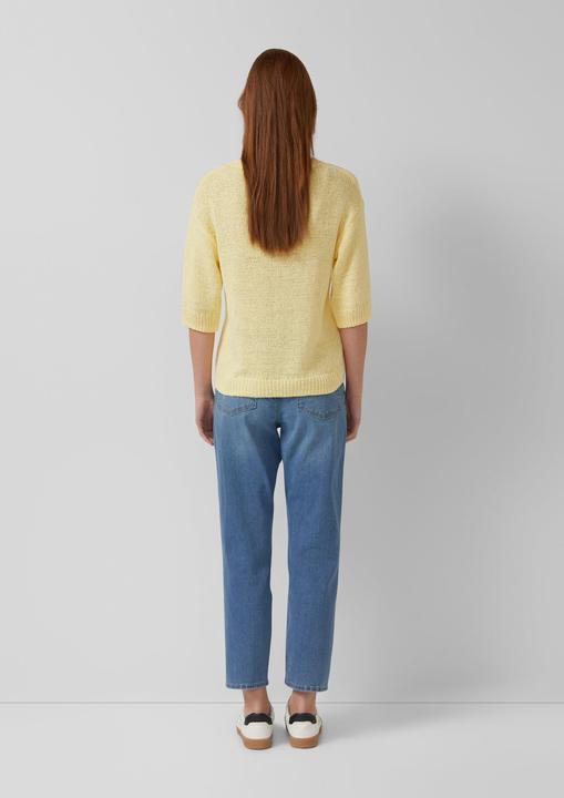 Produktbild s.Oliver Strickpullover Kurzarm-Pullover im Relaxed Fit (36)