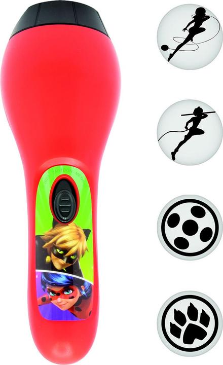 Miraculous Lampe de poche de projection avec 4 motifs de projection différents
