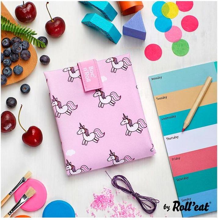 Produktbild Roll'Eat Lunchbeutel BocnRoll Animals Rosa, Einhorn