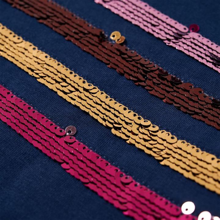 Produktbild vidaXL Kinder-Pulloverkleid Marineblau 104,Material: 95 (104)