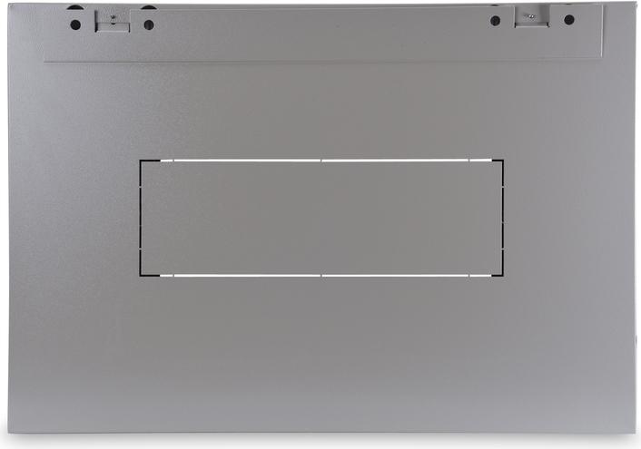 Actual product image Digitus 48,3cm 19inch wall cabinet 16HE SoHoline RAL7035 grey H816mmxW600mmxD450mm with glass door (16 RU, 19 inch rack)