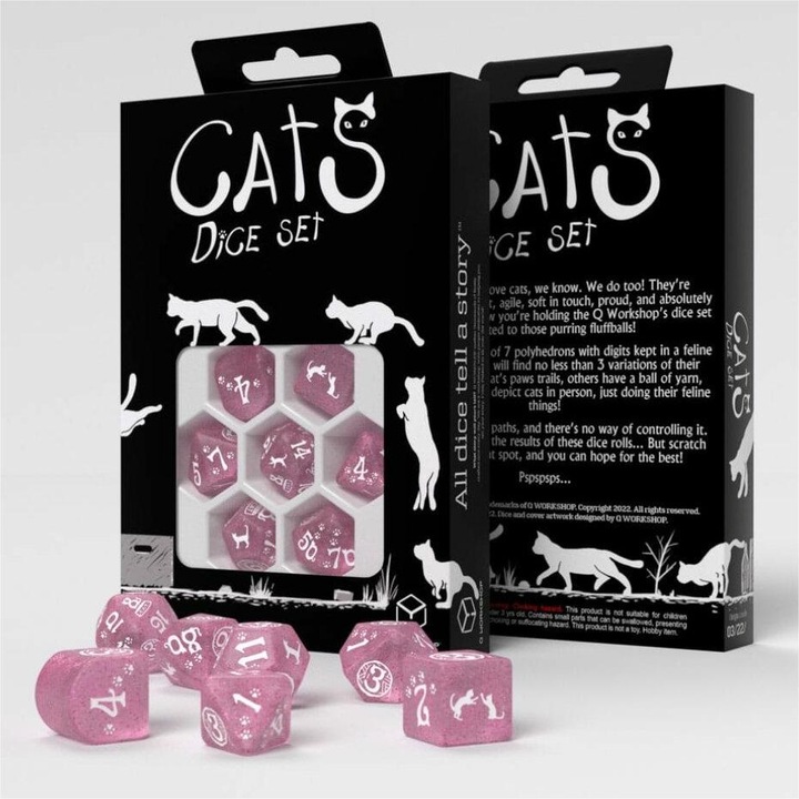 Produktbild Q Workshop Cats Würfel Set Daisy