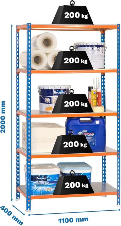 Produktbild SimonRack Garagekast, Plank, Metallen Rek