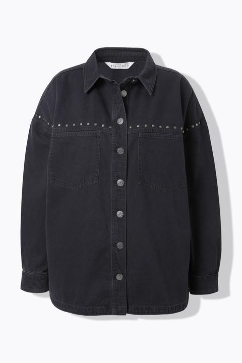 Immagine prodotto Studio Untold Camicia di jeans dal taglio oversize con rivetti