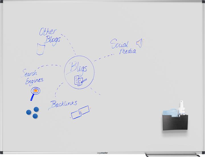 Actual product image Legamaster Magnetic whiteboard Unite Plus 90 cm x 120 cm, white (120 x 90 cm)