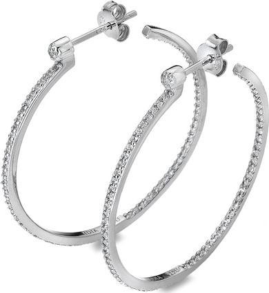 Immagine prodotto Hot Diamonds Orecchini tondi in argento con diamanti 2in1 Cerchi Topazio DE628