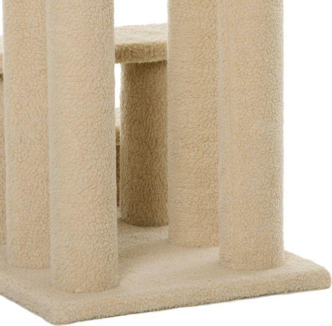 Immagine prodotto PawHut Scala per gatti con 4 gradini (60 cm, Bianco crema)