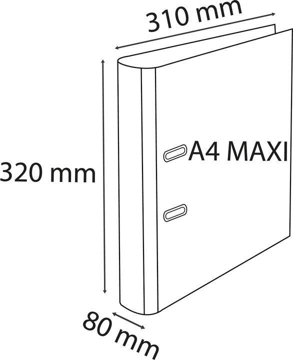 Produktbild Exacompta Ordner (A4, 80 mm)