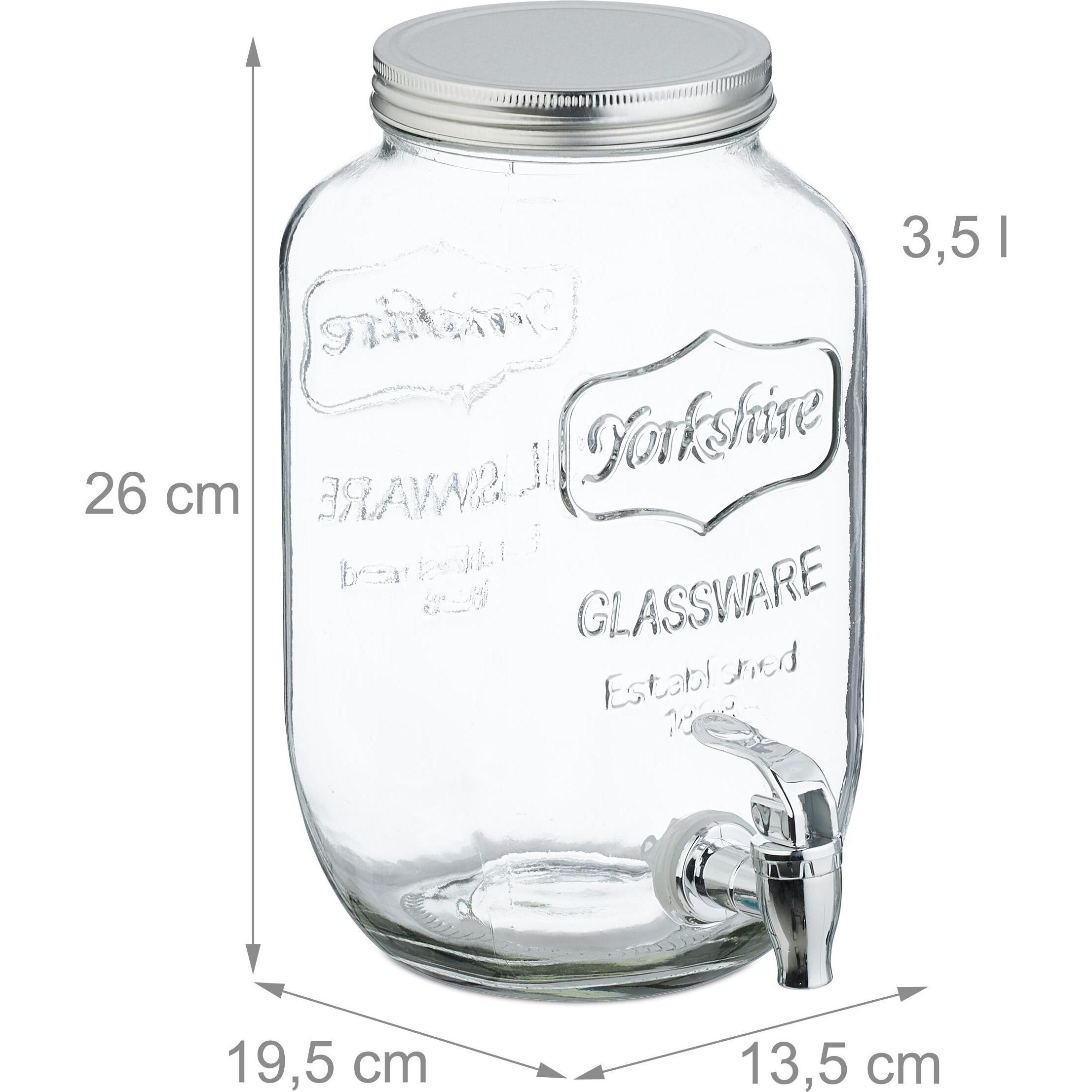 Thumbnail - Relaxdays 2x Getränkespender, Getränkespender, Transparent