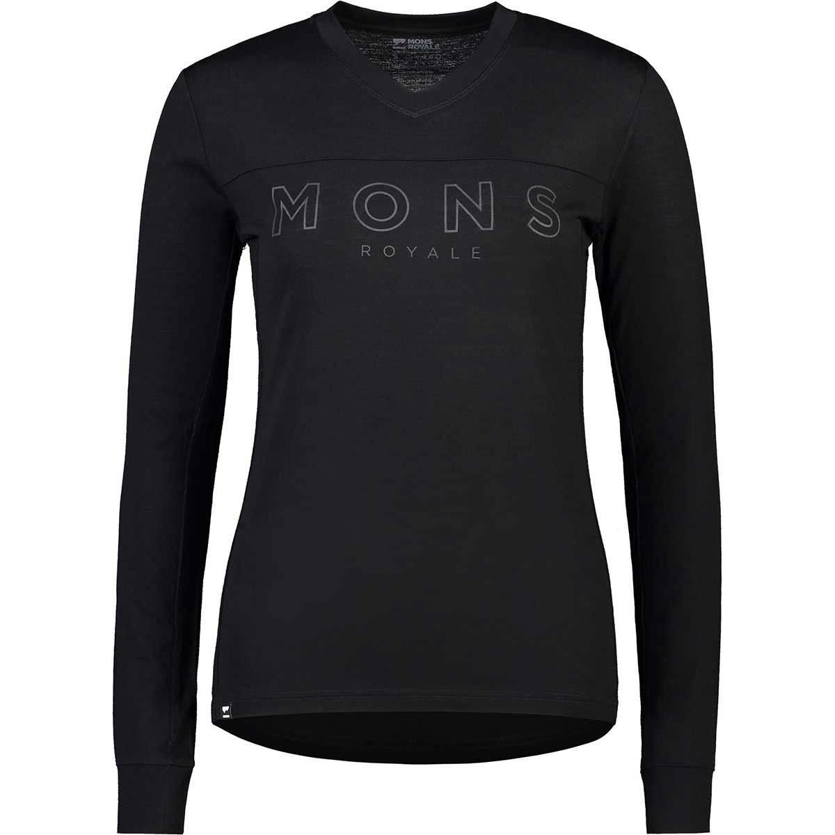 Mons Royale, Damen, Velotrikot, Redwood Enduro V (XS), Schwarz, XS