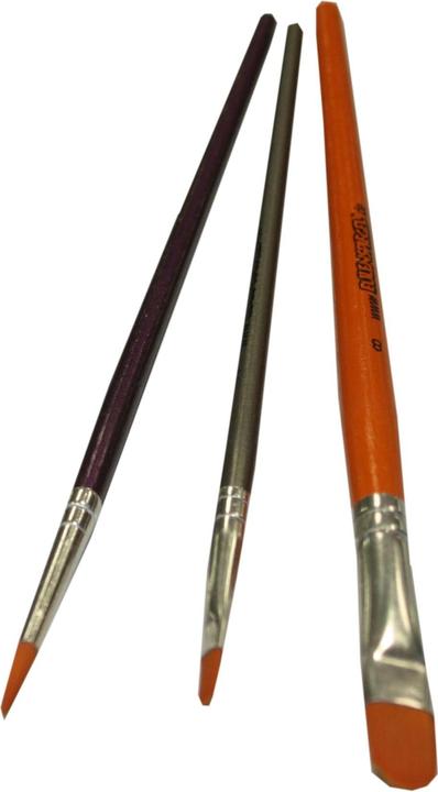 Actual product image Magni 955512 - Professional brush set, round brush size 3, cat's tongue brush size 2 and 8