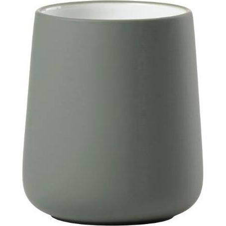 Zone, Zahnputzbecher, Zahnbürstenbecher Nova Olive green (8.5 x 8.5 x 10 cm)
