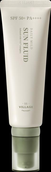 Village 11 Factory Daily mild sun fluid (Suntan cream, SPF 50+)