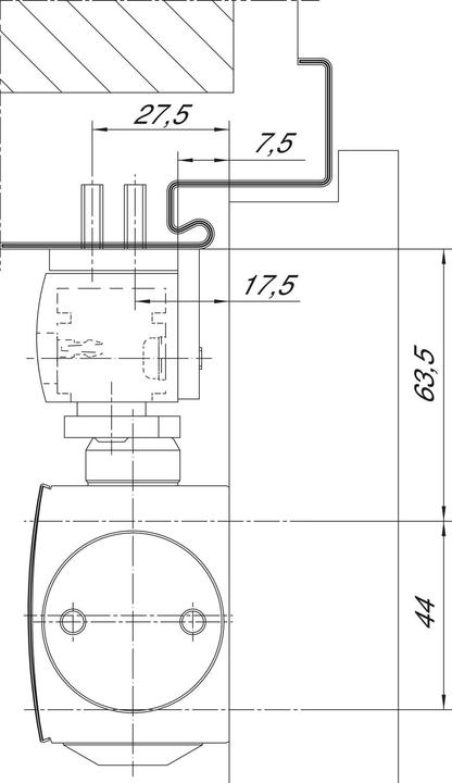 Produktbild Geze Sturzfutterwinkel zu TS 3000 V / 5000 L (Balkontür, Eingangstür, Holztür, Zimmertür, Indoor)