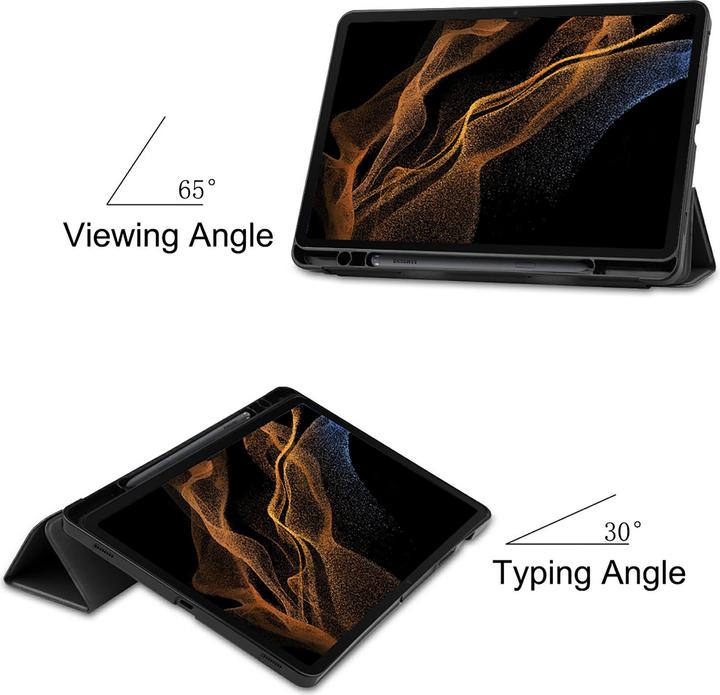 Produktbild Cazy Premium Smart Hülle Kompatibel mit Samsung Galaxy Tab S8 Ultra - Schutz Etui Hülle mit Stifthalter - (Galaxy Tab S8 Ultra)