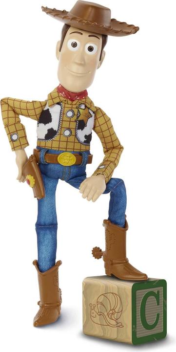 Actual product image Disney Mattel Pixar Toy Story Roundup Fun Woody Large Talking Posable Figure